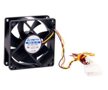 CHIEFTEC větrák AF-0825S, 80x80x25 mm Sleeve Fan, with 3/4pin connector