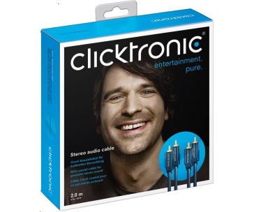 ClickTronic HQ OFC kabel 2x Cinch - 2x Cinch RCA, M/M, 15m