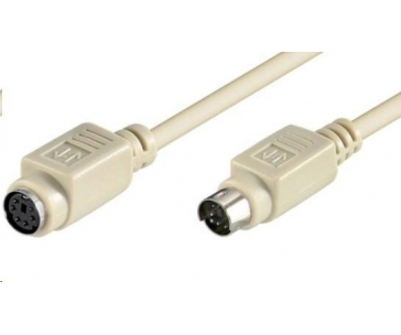 PREMIUMCORD Prodlužovací kabel PS/2(M) - PS/2(F) 3m (k PS/2 myši nebo klávesnici)