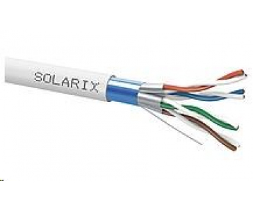 Instalační kabel Solarix CAT6A FFTP šedý Dca s2 d2 a1 500m SXKD-6A-FFTP-LSOH