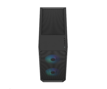 FRACTAL DESIGN skříň Focus 2 RGB Black TG Clear Tint, 2x USB 3.0, bez zdroje, mATX