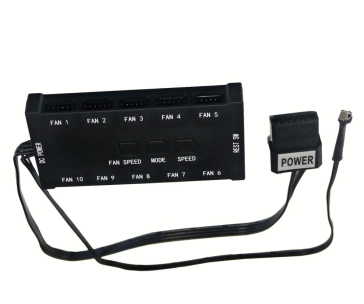 EUROCASE ventilátor RGB 120mm (Turbine blade, FullControl Led), set 4ks + controller