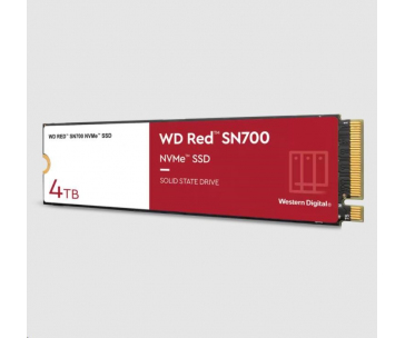 WD RED SSD NVMe 4TB PCIe SN700, Geb3 8GB/s, (R:3400/W:3100 MB/s) TBW 5100