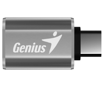 GENIUS ACC-C2A redukce z USB-C na USB-A, kovově šedá