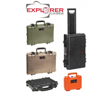 Explorer extra odolný kufr 3818 Black PH (38x27x18 cm, Foto L přihrádky, 3,6kg)