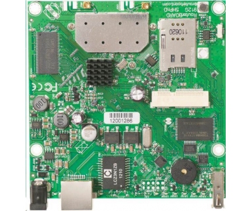 MikroTik RouterBOARD BaseBox 5, 600MHz CPU, 64MB RAM, 1x LAN, integr. 5GHz Wi-Fi, vč. L4 licence