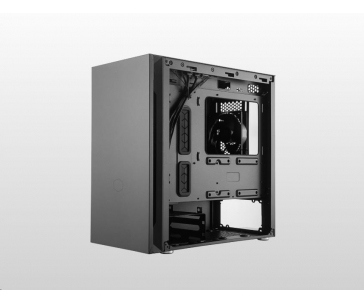 Cooler Master case Silencio S400 Steel, micro-ATX, Mini Tower, černá,  bez zdroje