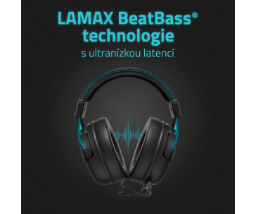LAMAX Heroes Defender1 - náhlavní sluchátka - černá