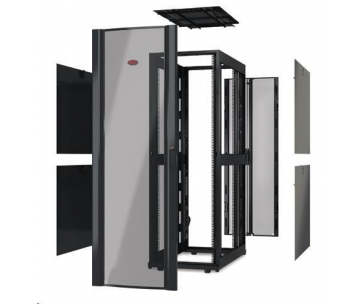 APC NetShelter SX 42U 600mm Wide x 1070mm Deep Enclosure Without Sides, Black