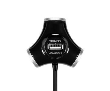 AXAGON HUE-X3B, 4x USB2.0 TRINITY hub, černý
