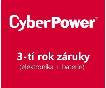 CyberPower 3. rok záruky pro EnviroSensor, RELAIO500, 4POSTRAIL