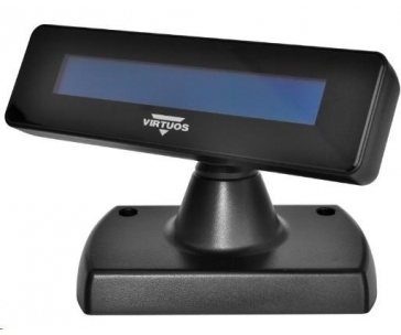 Virtuos LCD zákaznický displej Virtuos FL-2025MB 2x20, USB, černý