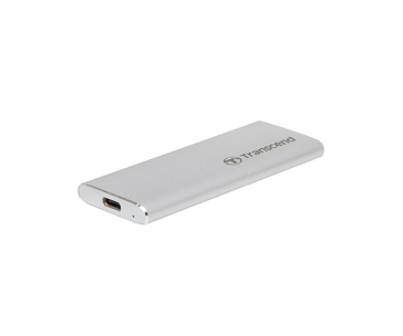 TRANSCEND Externí SSD ESD260C 500GB, USB 3.1 GEN 2, Typ-C, stříbrná