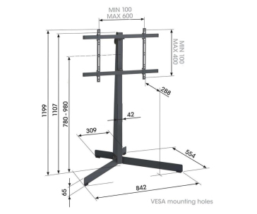 Vogel's TVS 3690 TV stojan kov