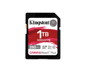 Kingston SDXC karta 1TB Canvas React Plus, UHS-II, U3, V60, R:280/W:150MB/s