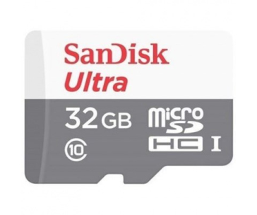 SanDisk MicroSDHC karta 32GB Ultra (R:100/W:100 MB/s, UHS-I, C10) + adaptér