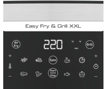 Tefal Easy Fry & Gril XXL EY801D15 horkovzdušná fritéza a gril 2 v 1, 1830 W, 6,5 l, technologie Extra Crisp, černá