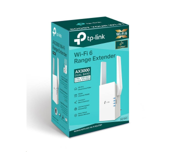TP-Link RE705X OneMesh/EasyMesh WiFi6 Extender/Repeater (AX3000,2,4GHz/5GHz,1xGbELAN)