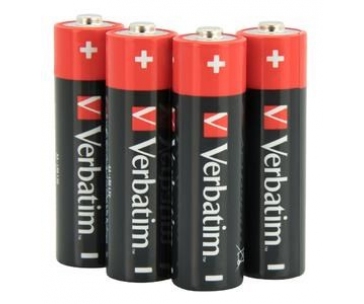 VERBATIM Alkalické baterie AA,  4 PACK , LR6