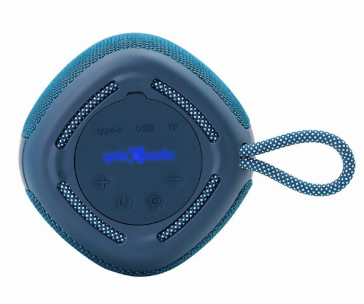 GEMBIRD Repro SPK-BT-LED-03-B, Bluetooth, 5W, RGB LED podsvícení, modrá