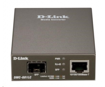 D-Link DMC-G01LC 10/100/1000Base-T to SFP Standalone Media Converter