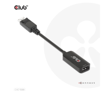 Club3D Adaptér aktivní DisplayPort 1.4 na HDMI 4K120Hz/8K60Hz HDR (M/F), černá