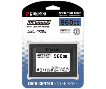 BAZAR Kingston SSD 960GB SSD Data Centre DC1500M (Mixed Use) Enterprise U.2 Enterprise NVMe SSD Rozbaleno