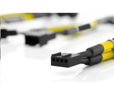 NOCTUA NA-SYC1.yellow - sada 3 ks prodlužovacích kabelů pro 4pin ventilátory, žlutá