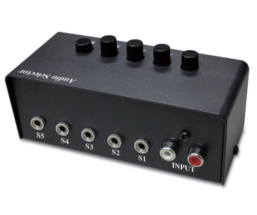 GENIUS Stereo Switching Box, pro výběr zvukového výstupu až na 5 repro