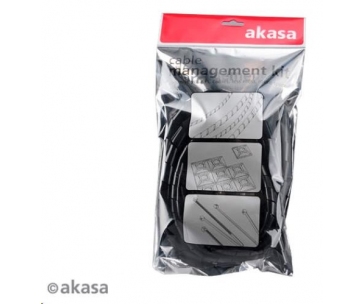 AKASA vázací sada  AK-TK-01, 40ks mix, černá