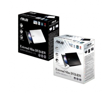 ASUS DVD Writer SDRW-08D2S-U LITE/WHITE, External Slim DVD-RW, white, USB
