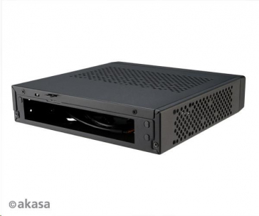AKASA case Cypher MX3, thin mini-ITX (Sub 2L Chassis with 2 x USB 2.0 & 2 x USB 3.0, VESA mountable)