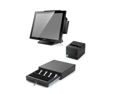 Capture POS In a Box, Swordfish POS system J1900 + Thermal Printer + 410 mm Cash Drawer (with Windows 10 IoT)