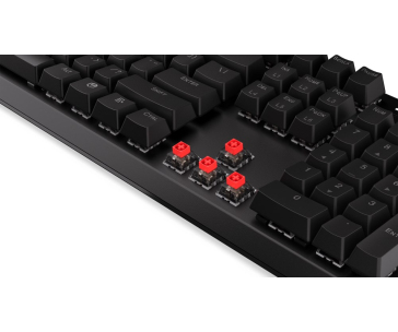 Endorfy herní klávesnice Thock Wireless Red/ bezdrátová / USB / red switch / mechanická / US layout / černá RGB