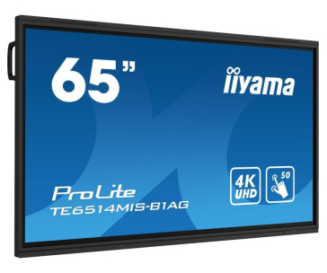 iiyama ProLite IDS, 165 cm (65''), infrared, 4K, USB, USB-C, RS232, Ethernet, Wi-Fi, Android, kit (USB), black