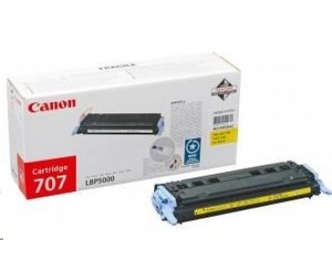 Canon TONER CRG-707Y žlutý pro i-Sensys LBP5000, LBP5100 (2 500 str.)