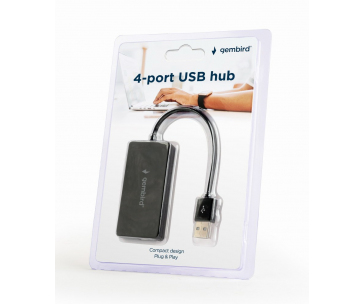 GEMBIRD USB hub, 2.0, 4 port