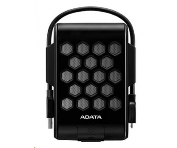 ADATA Externí HDD 2TB 2,5" USB 3.2, DashDrive™ Durable HD720, G-sensor, černý, (gumový, vodě/nárazu odolný)