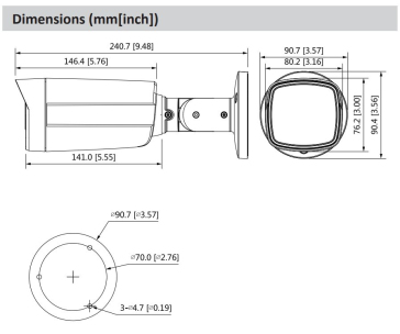 Dahua HAC-HFW1509TM-A-LED-0360B-S2, HDCVI kamera, 5Mpx, 1/2.7" CMOS, objektiv 3,6 mm, IR<40, IP67