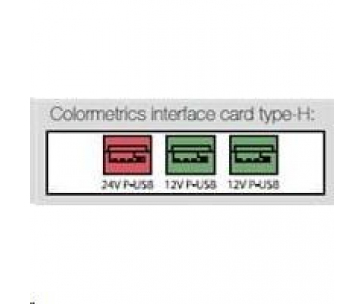 Colormetrics interface card, type-H