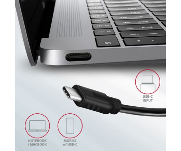AXAGON HMC-5G2, USB 3.2 Gen 2 10 Gb/s hub, porty 2x USB-A, 2x USB-C, HDMI, PD 60W, kabel USB-C 13cm