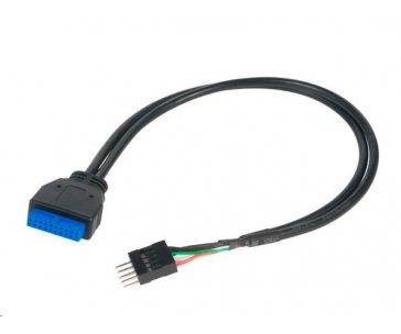 AKASA adaptér MB USB 3.0 na USB 2.0, 30cm, černý