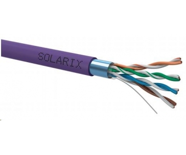 Instalační kabel Solarix FTP, Cat5E, drát, LSOH, box 305m SXKD-5E-FTP-LSOH