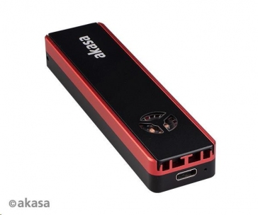 AKASA externí box Vegas SSD Mate, pro M.2 SATA/NVMe SSD, USB 3.2 Gen 2, 10Gb/s, RGB, hliník