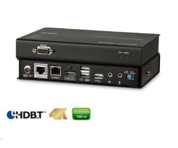 ATEN HDMI Extender PC-konzole na 100m@4K, HDBaseT 2.0, USB + RS232