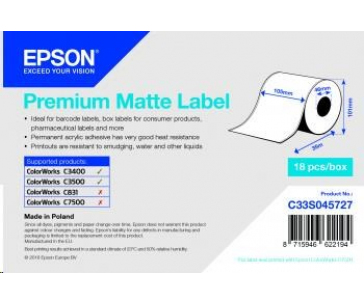 Epson label roll, normal paper