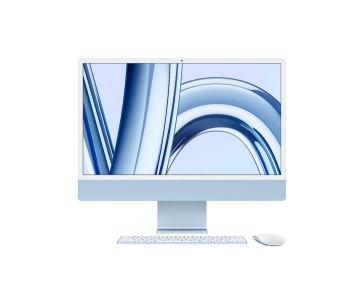 APPLE 24-inch iMac with Retina 4.5K display: M3 chip with 8-core CPU and 8-core GPU, 256GB SSD - Blue