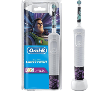 Oral-B Vitality D100 Kids Lightyear elektrický zubní kartáček, oscilační, 2 režimy, časovač
