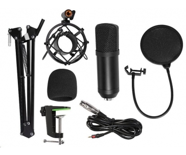 TRACER mikrofon Studio PRO, 3.5 jack, 2.5 m kabel, černá