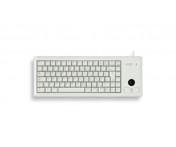 CHERRY klávesnice G84-4400, trackball, ultralehká, PS/2, EU, šedá
